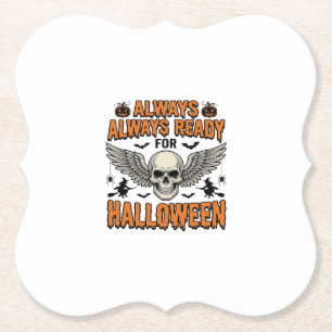 Porta-copo De Papel Camisa de Caveira de Halloween Gravura Vintage Cit