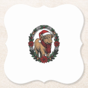 Porta-copo De Papel Camisa de Festa Vintage de Bezerro de Natal Bebê