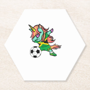 Porta-copo De Papel Camisa de Futebol Unicórnio Dab Jamaica Jersey Jam