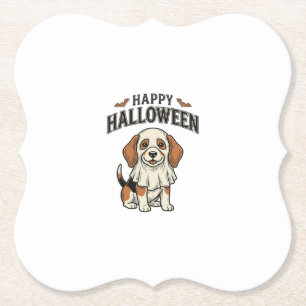 Porta-copo De Papel Camisa de Gravura Vintage Cachorro Fantasma Feliz 