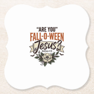 Porta-copo De Papel Camisa de Gravura Vintage de Jesus Fall-O-Ween Cri