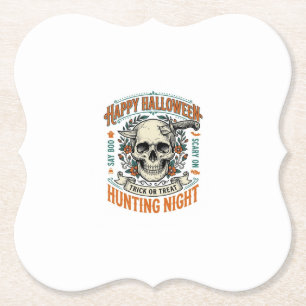 Porta-copo De Papel Camisa de Halloween Vintage Caveira Truque ou Trat
