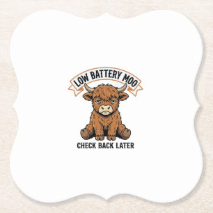 Porta-copo De Papel Camisa de Humor Offline Engraçada Vaca das Terras