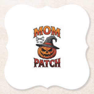 Porta-copo De Papel Camisa de Mãe de Halloween Abóbora Ossos Arte Vint