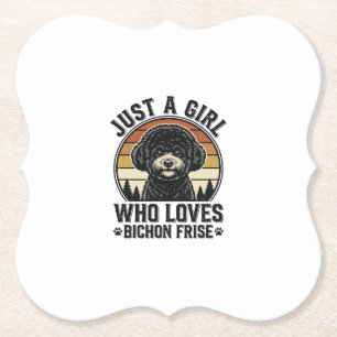 Porta-copo De Papel Camisa de Menina Bichon Frise Amante de Cachorro V