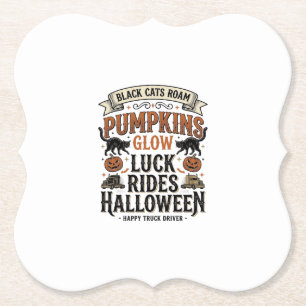 Porta-copo De Papel Camisa de Motorista de Caminhão de Halloween com G