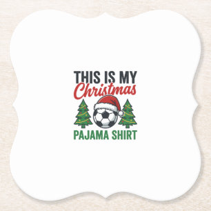 Porta-copo De Papel Camisa de pijama de Natal de futebol