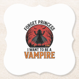 Porta-copo De Papel Camisa de Princesa Vampira Assustadora Retro Desen
