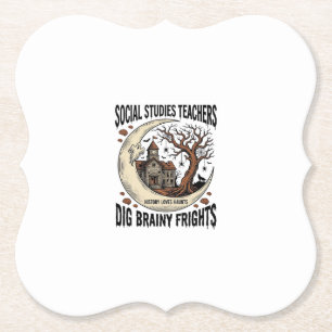 Porta-copo De Papel Camisa de Professor de Estudos Sociais Spooky Brai