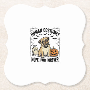Porta-copo De Papel Camisa de Pug de Halloween Vintage Roupa de Cachor