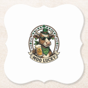 Porta-copo De Papel Camisa de Vaca Irlandesa Design de Cerveja Vintage