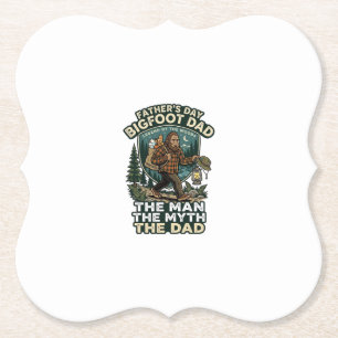 Porta-copo De Papel Camisa do Dia do Pai Bigfoot Pai Forte Silencioso