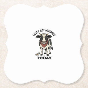 Porta-copo De Papel Camisa do Dia dos Namorados da Vaca Mal-humorada H