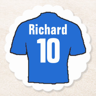 Porta-copo De Papel Camisa do ventilador de futebol para personalizar.