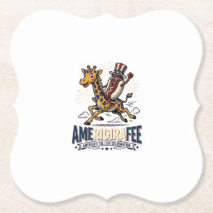 Porta-copo De Papel Camisa engraçada de cachorro-quente patriótico Ame