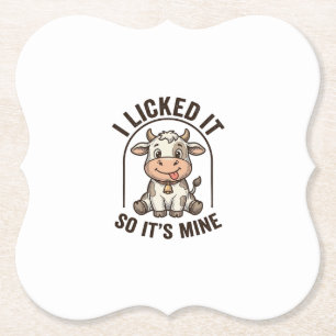 Porta-copo De Papel Camisa engraçada Eu Lambei Vaca Design de Fazenda