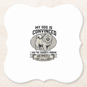 Porta-copo De Papel Camisa engraçada para amantes de cães com Chow C g