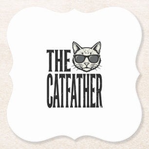 Porta-copo De Papel Camisa Gráfica com Citação de Gato Vintage Funny C