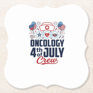 Porta-copo De Papel Camisa Médica Patriótica de Oncologia 4 de Julho