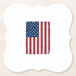 Porta-copo De Papel Camisa Vetorial da Bandeira Americana Distorcida V
