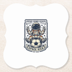 Porta-copo De Papel Camisa Vintage Astronauta Sinal de Paz do Futebol 