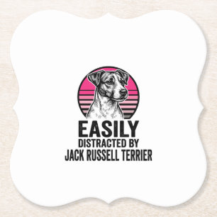 Porta-copo De Papel Camisa Vintage Jack Russell Terrier Facilmente Dis