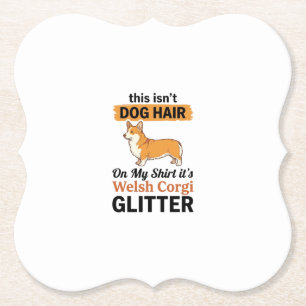 Porta-copo De Papel Camisa Welsh Corgi Glitter Funny Dog Lover