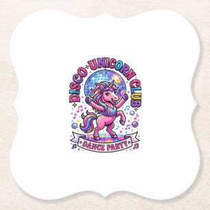Porta-copo De Papel Camiseta Comercial do Unicorn Disco Unicorn Club G