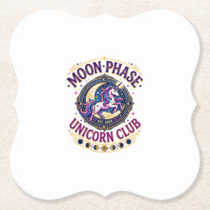 Porta-copo De Papel Camiseta Comercial do Unicorn Moon Phase Unicorn C