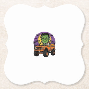 Porta-copo De Papel Camiseta de Abóbora de Caminhão Monstro de Hallowe