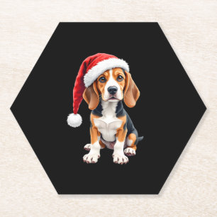 Porta-copo De Papel Camiseta de Beagle Christmas Dog Long Sleeve T Shi