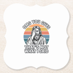Porta-copo De Papel Camiseta de Gravura Vintage Citação Retro Facepalm