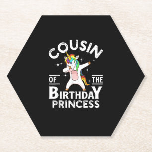 Porta-copo De Papel Camiseta de Menina Unicórnio Princesa de Aniversár