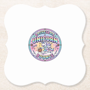 Porta-copo De Papel Camiseta Divertida Unicórnio Basquetebol Unicórnio