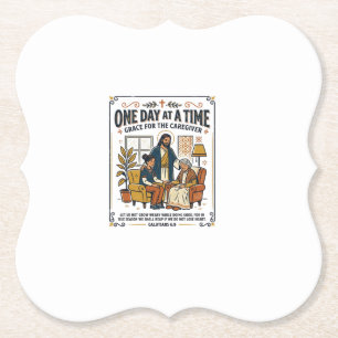 Porta-copo De Papel Camiseta Gráfica Jesus Cuidando Pais Idosos Cristã