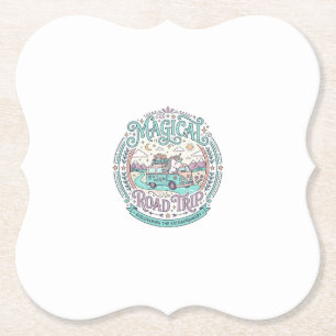 Porta-copo De Papel Camiseta Gráfica Original Unicórnio Viagem Mágica 