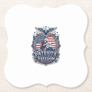 Porta-copo De Papel Camiseta Gráfica Vetorial de Bordado Cruz Patriota