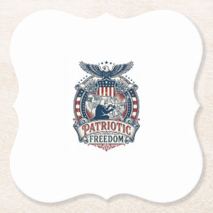 Porta-copo De Papel Camiseta Gráfica Vetorial Patriota Amante de Enigm