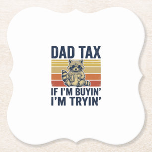 Porta-copo De Papel Camiseta Gráfica Vintage de Guaxinim do Imposto do