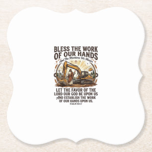 Porta-copo De Papel Camiseta Jesus Mecânico Diesel Equipamento Pesado 