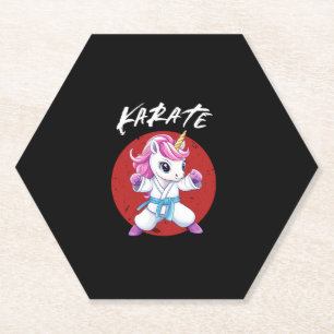 Porta-copo De Papel Camiseta Manga Longa Unicórnio Cute Karate Kid