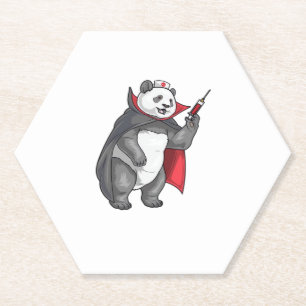 Porta-copo De Papel Camiseta Oversized Panda Halloween Enfermeira Vamp