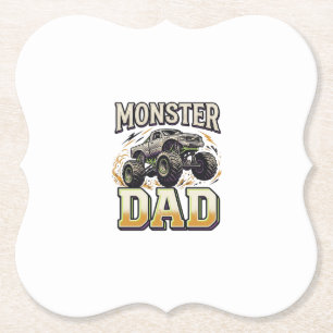 Porta-copo De Papel Camiseta Vetorial Vintage Caminhão Monstro Pai Mon