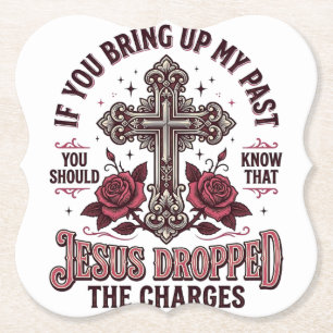 Porta-copo De Papel Camiseta Vintage Cruz Jesus Retirou As Acusações