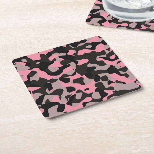 Porta-copo De Papel Camo rosa (Angular)