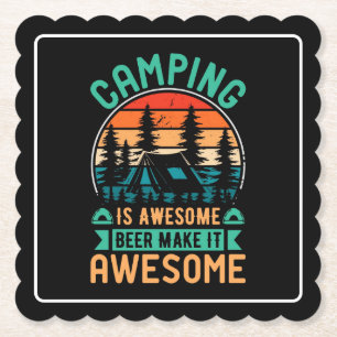 Porta-copo De Papel Camping é Incrível Cerveja Torna-o Incrível