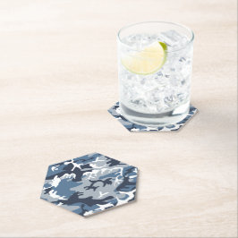 Porta-copo De Papel Camuflagem Azul da Neve de inverno, Militar, Exérc