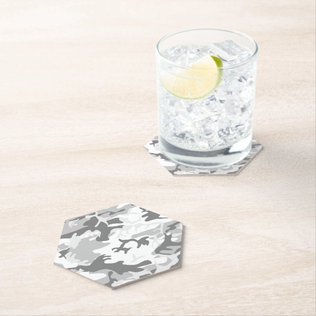 Porta-copo De Papel Camuflagem de Cinzas de inverno, Militar, Exército (Insitu)