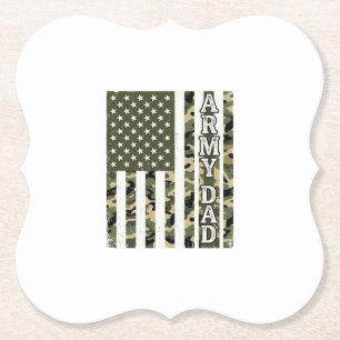Porta-copo De Papel Camuflagem de Pai do Exército Camisa Vintage da Ba
