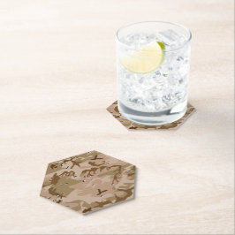 Porta-copo De Papel Camuflagem Do Deserto Com Pebolhas, Militares, Exé